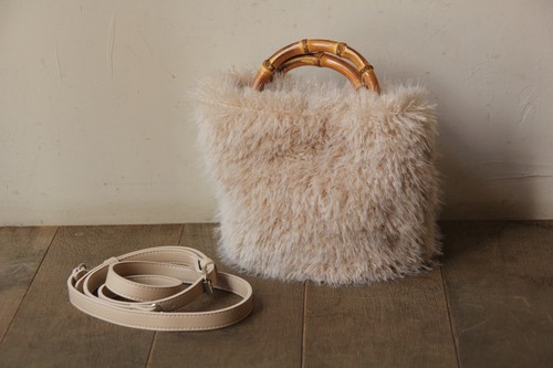 manimaris フォックスファー カゴバック バスケット manimaris