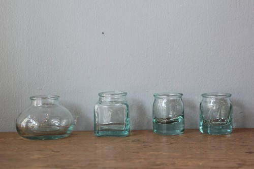 スペインガラスのミニコルクボトル