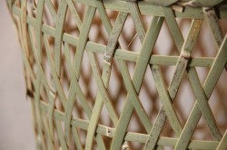 茨城県の国産真竹椀かご大と国産真竹高台丸かご
