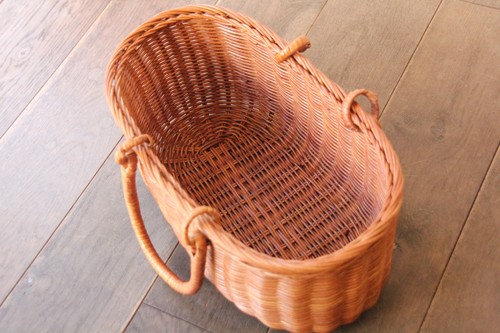 ラタンお買い物かごバッグ籐のバスケット