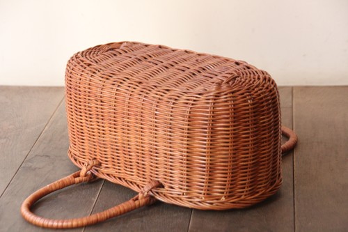 ラタンお買い物かごバッグ籐のバスケット