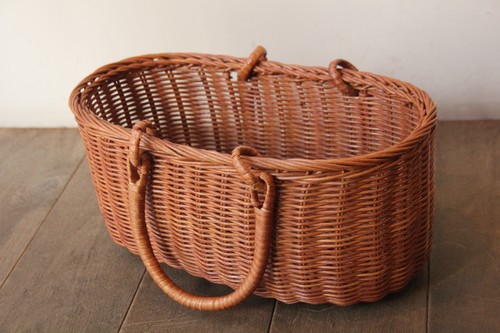 ラタンお買い物かごバッグ籐のバスケット