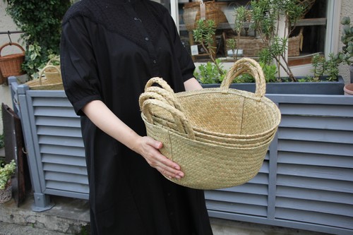 menuiオリジナルシーグラスtubバスケット