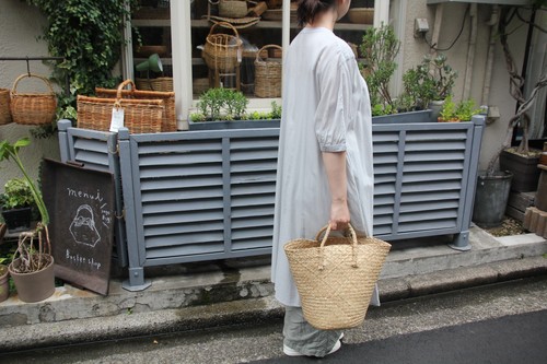 シーグラスtallバスケットは収納かごやインテリアかごにおすすめです