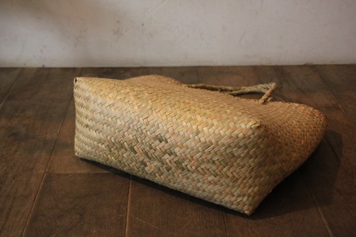 シーグラススクエアかごバッグ