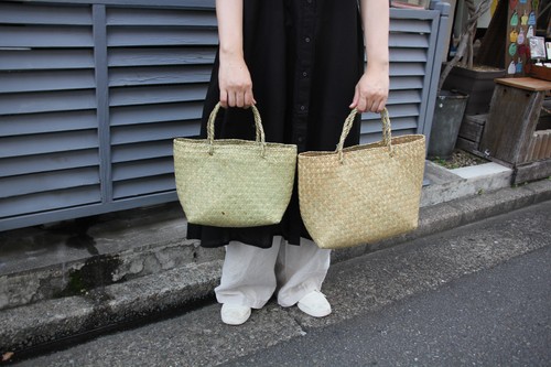 シーグラススクエアかごバッグ