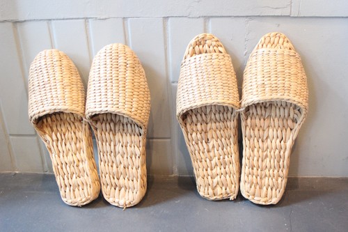 蒲草のガマスリッパ大きめサイズ