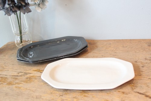 瀬戸焼オクタンブルグレープレート