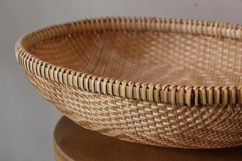 竹の楕円ざる