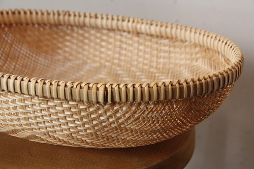 竹の楕円ざる