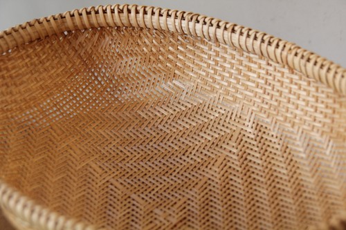 竹の楕円ざる