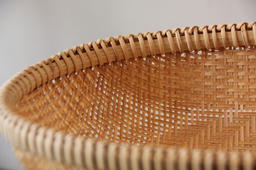 竹の楕円ざる