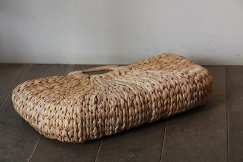 ウォーターヒヤシンススクエアハンドルかごバッグ