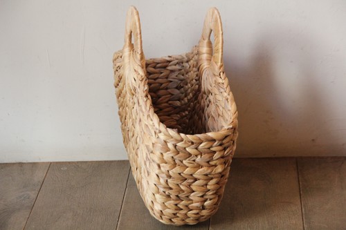 ウォーターヒヤシンスサークルハンドルかごバッグ