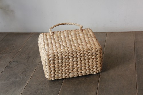 ウォーターヒヤシンスのスクエアかごバッグ