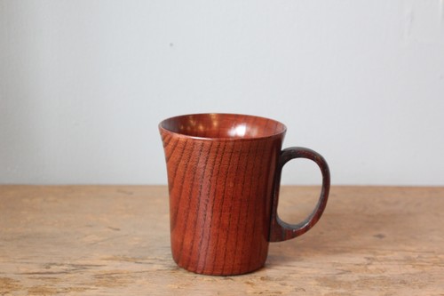 天然木のマグカップ