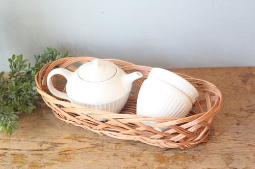 ポーランド製東欧のかご柳バケットバスケットトレー