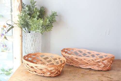 ポーランド製東欧のかご柳バケットバスケットトレー