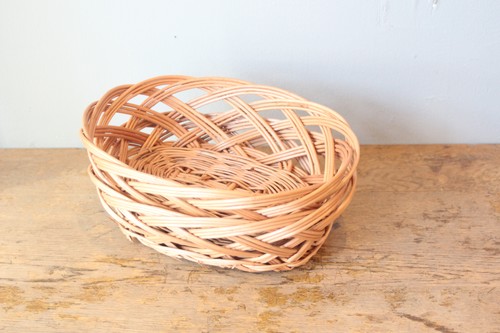 ポーランド製東欧のかご柳オーバルトレーバスケット