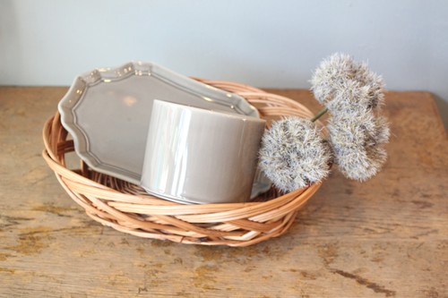 ポーランド製東欧のかご柳オーバルトレーバスケット