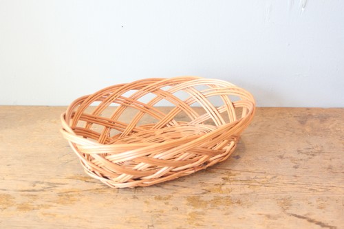 ポーランド製東欧のかご柳オーバルトレーバスケット