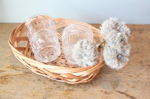 ポーランド製東欧のかご柳オーバルトレーバスケット